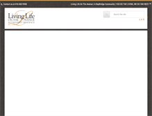 Tablet Screenshot of livinglifeontheavenue.com